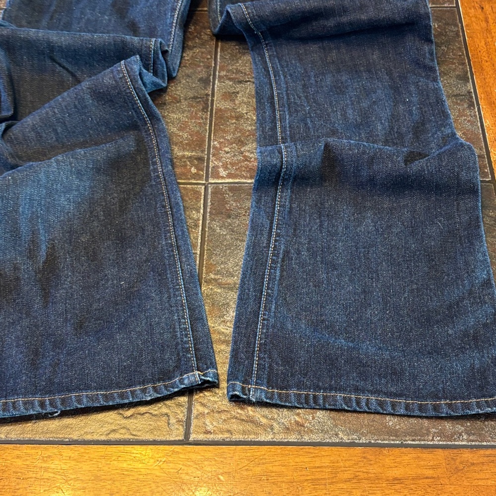 LONDONJEAN Dark Blue Wide Leg Stretch Jeans Sz 8 - Picture 7 of 12